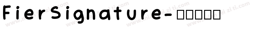 FierSignature字体转换