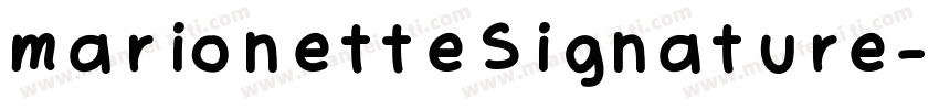 marionetteSignature字体转换