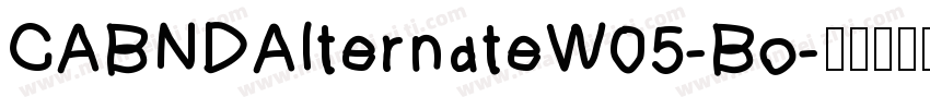 CABNDAlternateW05-Bo字体转换