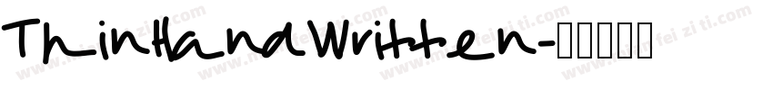 ThinHandWritten字体转换