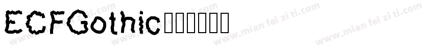 ECFGothic字体转换
