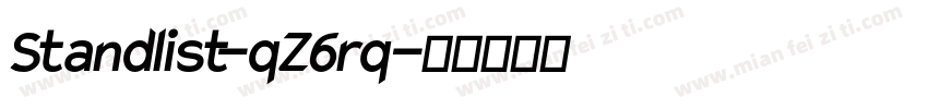 Standlist-qZ6rq字体转换
