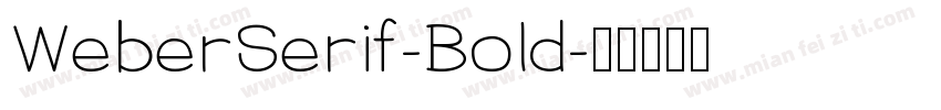 WeberSerif-Bold字体转换