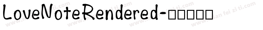 LoveNoteRendered字体转换