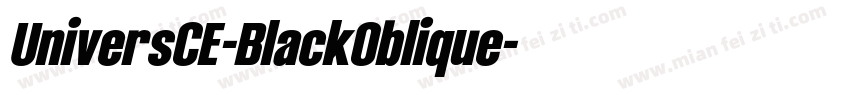 UniversCE-BlackOblique字体转换