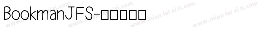 BookmanJFS字体转换