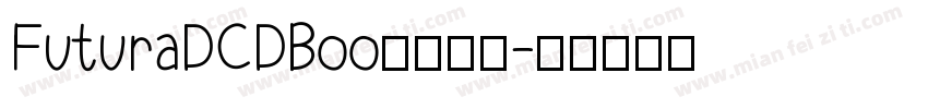 FuturaDCDBoo字体下载字体转换