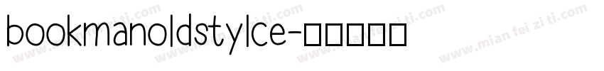 bookmanoldstylce字体转换
