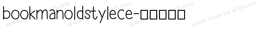 bookmanoldstylece字体转换