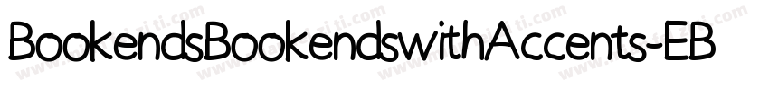 BookendsBookendswithAccents-EBO4字体转换