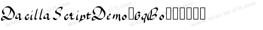 DacillaScriptDemo-6qBo字体转换