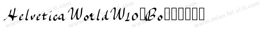 HelveticaWorldW10-Bo字体转换