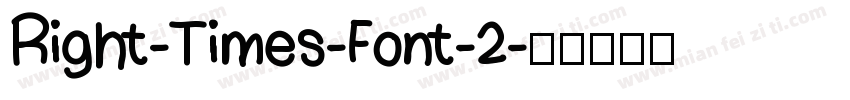 Right-Times-Font-2字体转换