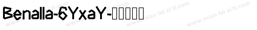 Benalla-6YxaY字体转换