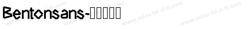 Bentonsans字体转换