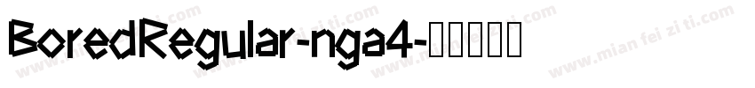 BoredRegular-nga4字体转换