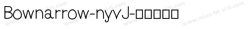 Bownarrow-nyvJ字体转换