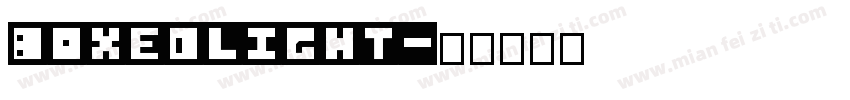 BoxedLight字体转换