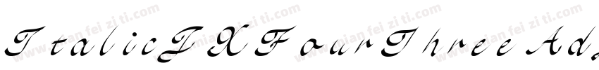 ItalicJXFourThreeAdjust字体转换