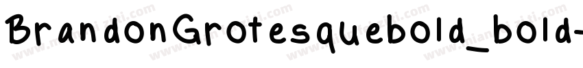 BrandonGrotesquebold_bold字体转换