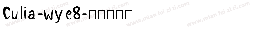 Culia-wye8字体转换