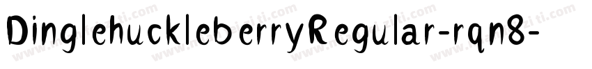 DinglehuckleberryRegular-rqn8字体转换