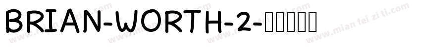 BRIAN-WORTH-2字体转换