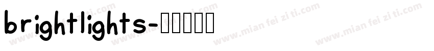 brightlights字体转换