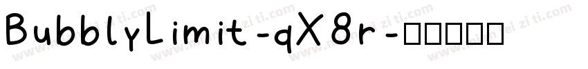 BubblyLimit-qX8r字体转换