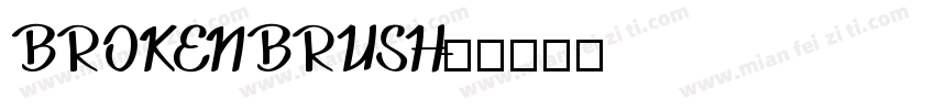 BROKENBRUSH字体转换