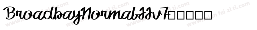 BroadbayNormal-JJv7字体转换
