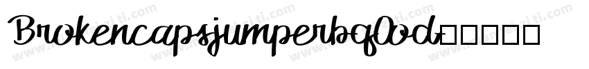 Brokencapsjumperb-q0od字体转换