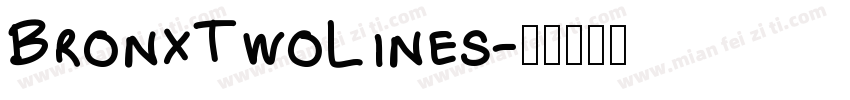 BronxTwoLines字体转换