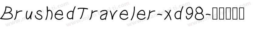BrushedTraveler-xd98字体转换