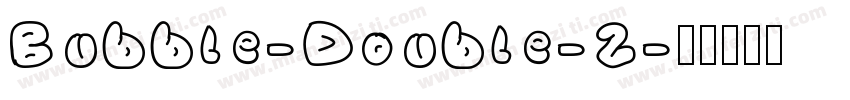 Bubble-Double-2字体转换
