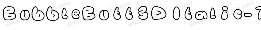 BubbleButt3DItalic-7xxl字体转换