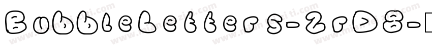 BubbleLetters-2rD8字体转换