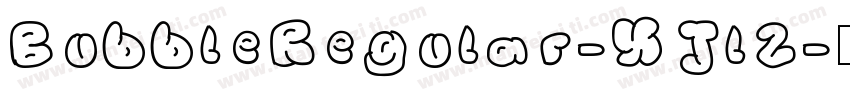 BubbleRegular-XJl2字体转换