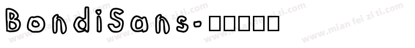 BondiSans字体转换