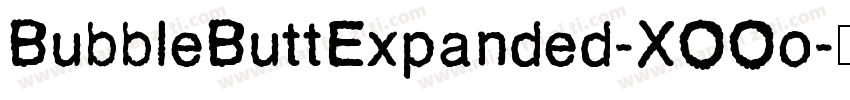 BubbleButtExpanded-XOOo字体转换