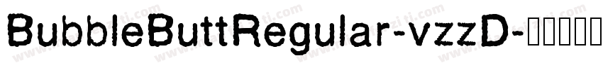 BubbleButtRegular-vzzD字体转换