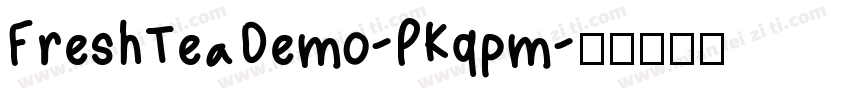 FreshTeaDemo-PKqpm字体转换