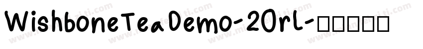 WishboneTeaDemo-2OrL字体转换