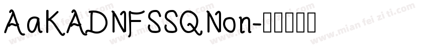 AaKADNFSSQNon字体转换