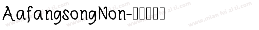 AafangsongNon字体转换
