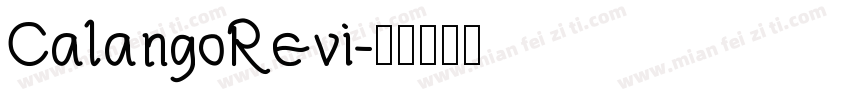 CalangoRevi字体转换