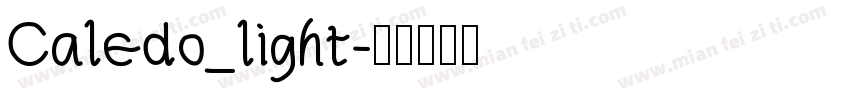 Caledo_light字体转换