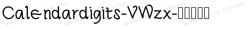 Calendardigits-VWzx字体转换