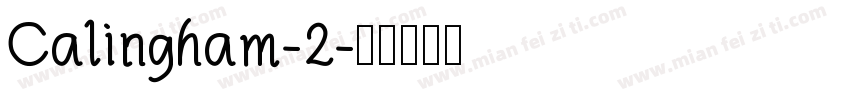 Calingham-2字体转换