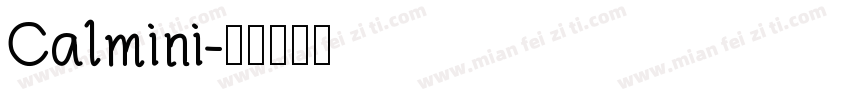 Calmini字体转换